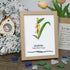 August Birth Flower Gladiolus Sea Glass Framed Art - Oak - 8" X 6" - image 8