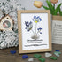 November Birth Flower Chrysanthemum Sea Glass Framed Art - Oak - 8" X 6" - image 8
