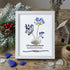 November Birth Flower Chrysanthemum Sea Glass Framed Art - White - 8" X 6" - image 11