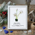December Birth Flower Paperwhites Sea Glass Framed Art - White - 8" X 6" - image 11