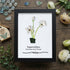 December Birth Flower Paperwhites Sea Glass Framed Art - Black - 8" X 6" - image 10