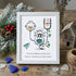 "Future of Dreams" Hourglass With Bird Sea Glass Framed Art - White - 8" X 6" - image 14