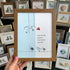 "Love the Life You Live" Bird Sea Glass Framed Art - Walnut Brown - 8" X 6" - image 10