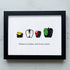 Patience & Sweet Fruit Quote Sea Glass Framed Art - Black - 6" X 8" - image 14