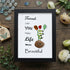 Friends Make Life Beautiful Floral Sea Glass Framed Art - Black - 8" X 6" - image 13