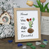 Friends Make Life Beautiful Floral Sea Glass Framed Art - Oak - 8" X 6" - image 11