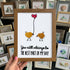 Best Part of My Day Adorable Birds Sea Glass Framed Art - Walnut Brown - 8" X 6" - image 10