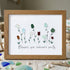 Flowers Are Nature's Smile Sea Glass Framed Art - Walnut Brown - 6" X 8" - image 12