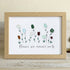Flowers Are Nature's Smile Sea Glass Framed Art - Oak - 6" X 8" - image 11