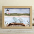 Peaceful Shores Birds In Pairs Sea Glass Framed Art - Oak - 6" X 8" - image 8