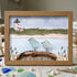 Peaceful Shores Birds In Pairs Sea Glass Framed Art - Walnut Brown - 6" X 8" - image 9
