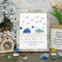 "I Love You to the Beach and Back" Crab Sea Glass Framed Art - Retro White - 8" X 6" - image 13