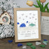 "I Love You to the Beach and Back" Crab Sea Glass Framed Art - Oak - 8" X 6" - image 9