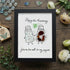 Salt & Pepper Custom Anniversary Sea Glass Framed Art - Black - 8" X 6" - image 11