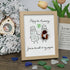 Salt & Pepper Custom Anniversary Sea Glass Framed Art - Oak - 8" X 6" - image 9