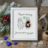 Salt & Pepper Custom Anniversary Sea Glass Framed Art - White - 8" X 6" - image 12