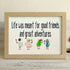 Good Friends & Great Adventures Sea Glass Framed Art - Oak - 6" X 8" - image 9