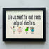 Good Friends & Great Adventures Sea Glass Framed Art - Black - 6" X 8" - image 11