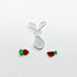Festive Cute Bunny & Carrots Sea Glass Framed Art - image 6
