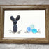 Coastal Spring Bunny & Eggs Sea Glass Framed Art - image 5