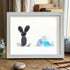 Coastal Spring Bunny & Eggs Sea Glass Framed Art - White - 6" X 8" - image 10