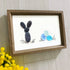 Coastal Spring Bunny & Eggs Sea Glass Framed Art - image 3