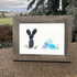 Coastal Spring Bunny & Eggs Sea Glass Framed Art - image 4