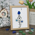 Singing Blue Bird & Joyful Birdhouse Sea Glass Framed Art - Oak - 8" X 6" - image 9