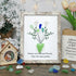 Flowers Bouquet Sisterhood Sea Glass Framed Art - Retro White - 8" X 6" - image 13