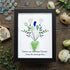Flowers Bouquet Sisterhood Sea Glass Framed Art - Black - 8" X 6" - image 11
