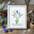 Flowers Bouquet Sisterhood Sea Glass Framed Art - White - 8" X 6" - image 12