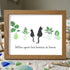Long-Distance Bestie Cat & Plant Sea Glass Framed Art - Walnut Brown - 6" X 8" - image 12