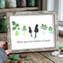 Long-Distance Bestie Cat & Plant Sea Glass Framed Art - Retro White - 6" X 8" - image 15