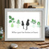 Long-Distance Bestie Cat & Plant Sea Glass Framed Art - White - 6" X 8" - image 14