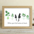 Long-Distance Bestie Cat & Plant Sea Glass Framed Art - Oak - 6" X 8" - image 11