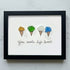 "You Make Life Sweet" Ice Cream Sea Glass Framed Art - Black - 6" X 8" - image 11