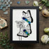 Butterflies & Daisies Garden Sea Glass Framed Art - Black - 8" X 6" - image 11