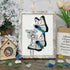 Butterflies & Daisies Garden Sea Glass Framed Art - Retro White - 8" X 6" - image 13