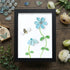 Coastal Joy Flower & Bee Sea Glass Framed Art - Black - 8" X 6" - image 11