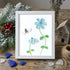 Coastal Joy Flower & Bee Sea Glass Framed Art - White - 8" X 6" - image 12