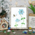 Coastal Joy Flower & Bee Sea Glass Framed Art - Retro White - 8" X 6" - image 13