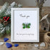 Green Butterfly Thank You Quote Sea Glass Framed Art - White - 8" X 6" - image 12