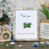 Green Butterfly Thank You Quote Sea Glass Framed Art - Retro White - 8" X 6" - image 13