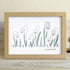 Hope In Every Petal Snowdrops Sea Glass Framed Art - Oak - 6" X 8" - image 11