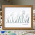 Hope In Every Petal Snowdrops Sea Glass Framed Art - Walnut Brown - 6" X 8" - image 12