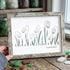 Hope In Every Petal Snowdrops Sea Glass Framed Art - Retro White - 6" X 8" - image 15