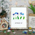 Happy Mother's Day Flower Bouquet Sea Glass Framed Art - Retro White - 8" X 6" - image 13