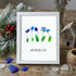 Happy Mother's Day Flower Bouquet Sea Glass Framed Art - White - 8" X 6" - image 12