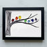 Rainbow Bird Gathering Family Sea Glass Framed Art - Black - 6" X 8" - image 14