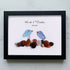 Love Birds Personalized Couple Name Sea Glass Framed Art - Black - 6" X 8" - image 13